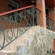 Кованое ограждение крыльца - арт. KLB45