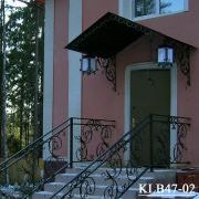 Кованое ограждение крыльца - арт. KLB47